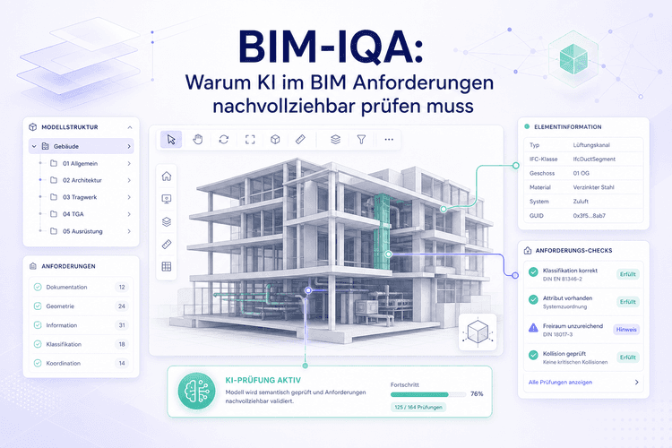 BIM-IQA: Warum KI im BIM Anforderungen nachvollziehbar prüfen muss