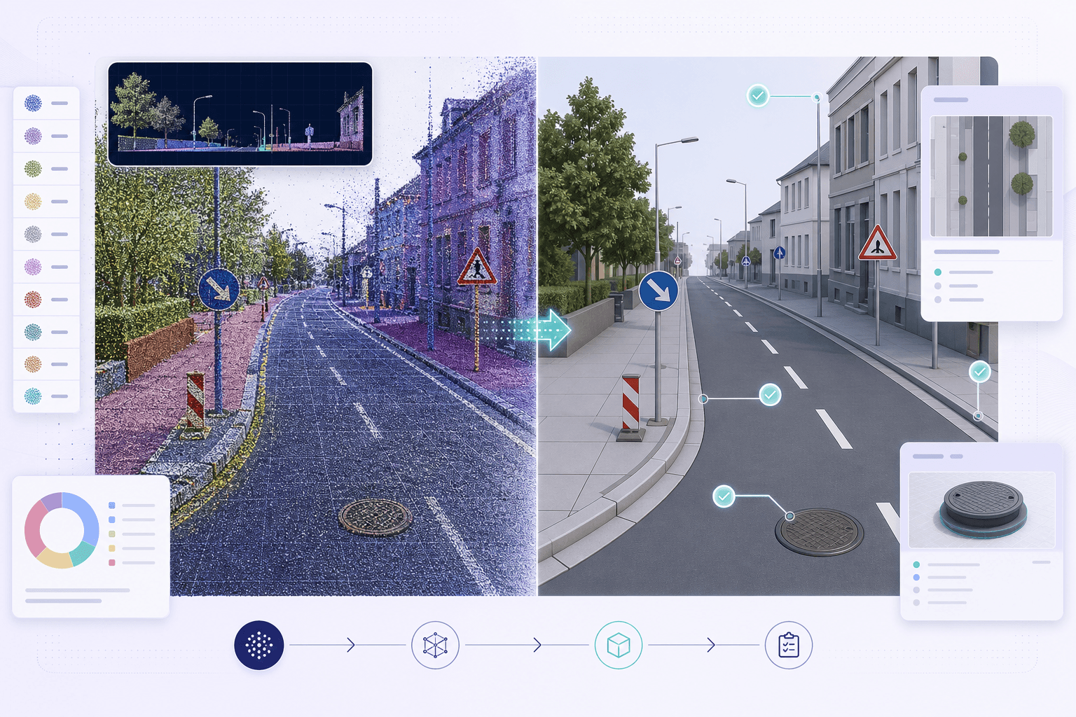 Scan-to-BIM für Straßenbestand: Von der Punktwolke zum prüfbaren Digital Twin